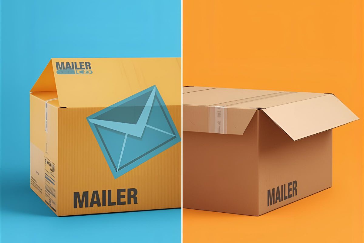 Mailer vs a Shipping Box by Elements Branding Solution